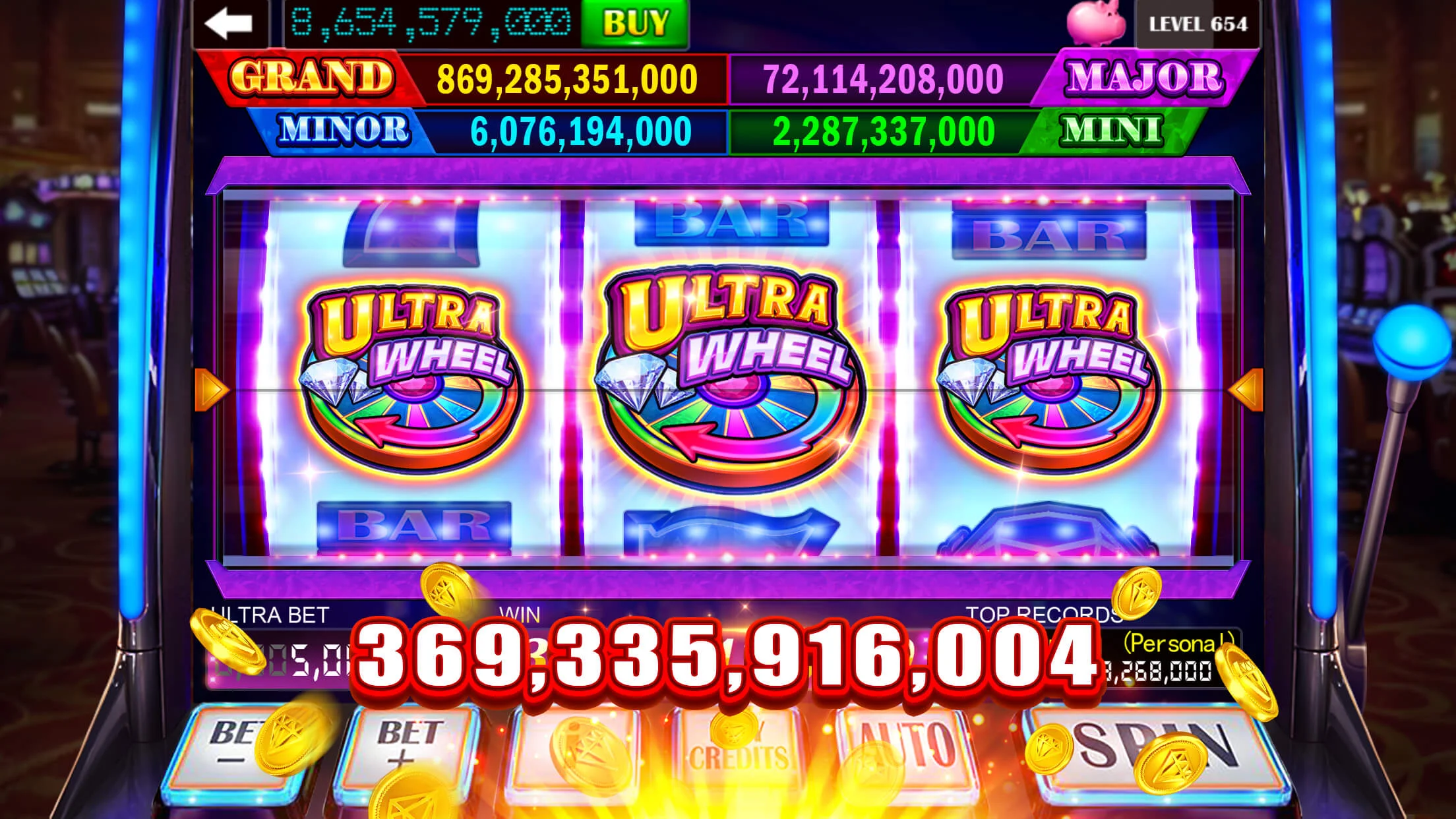 Trò chơi Slots trong ứng dụng 8bet